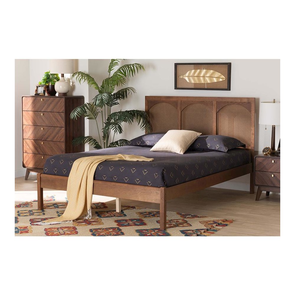 Rattan King Size Platform Bed. Picture 21