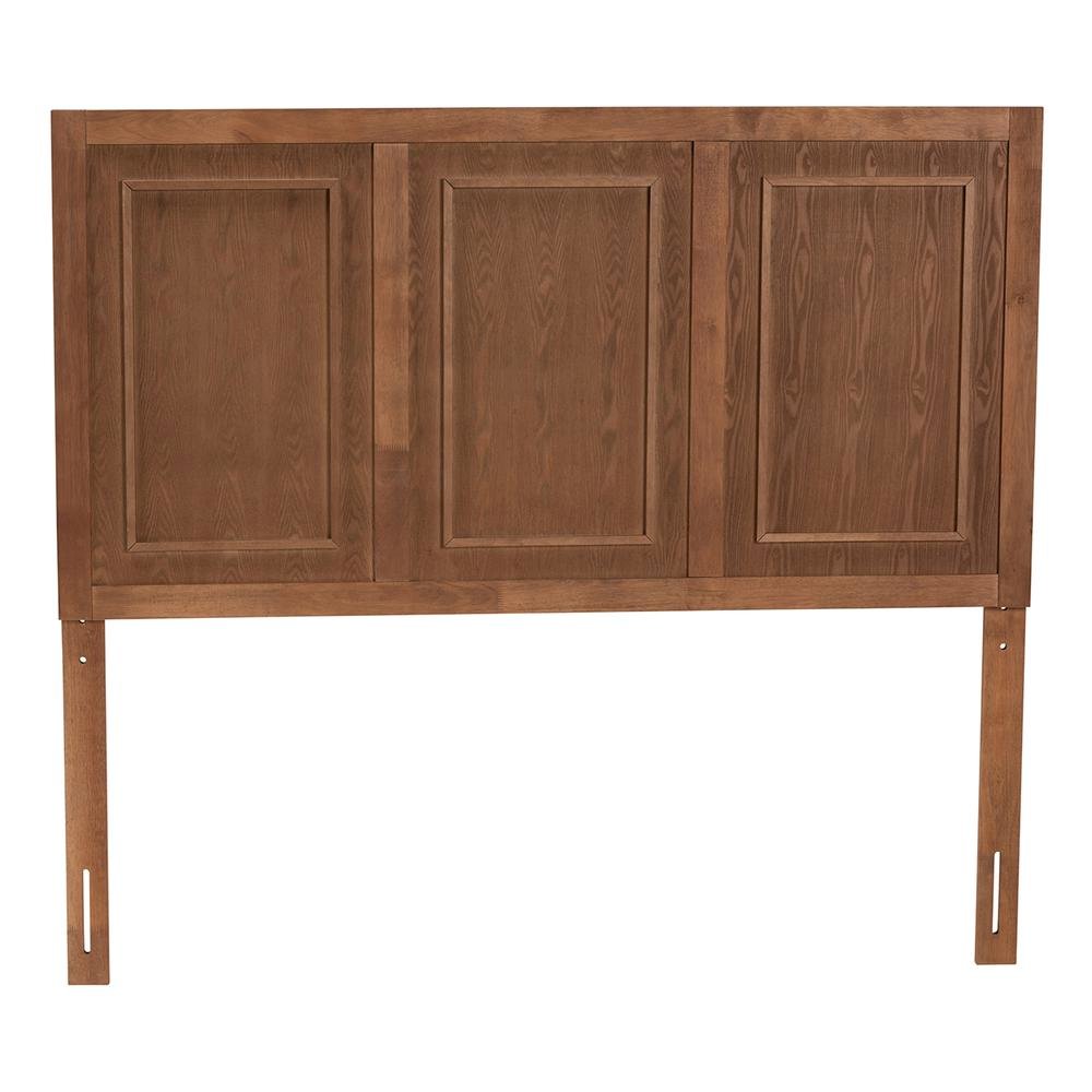 Giordano Classic and Traditional Ash Walnut Finished Wood King Size Headboard. Picture 12