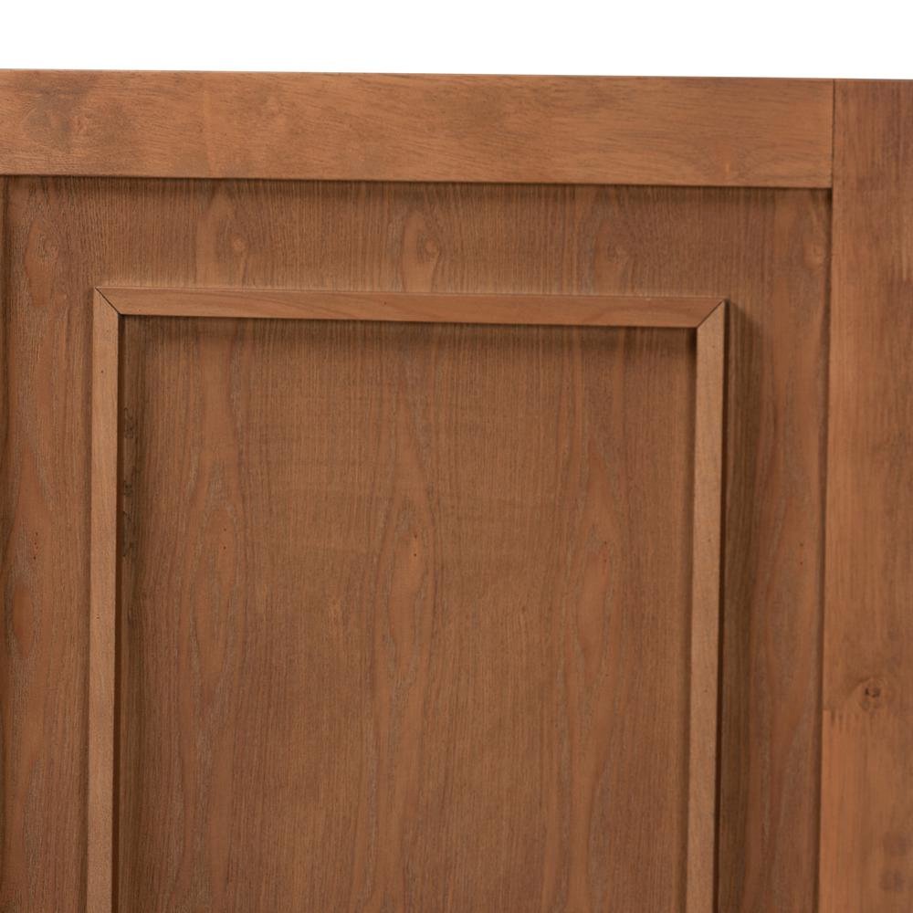 Giordano Classic and Traditional Ash Walnut Finished Wood King Size Headboard. Picture 13
