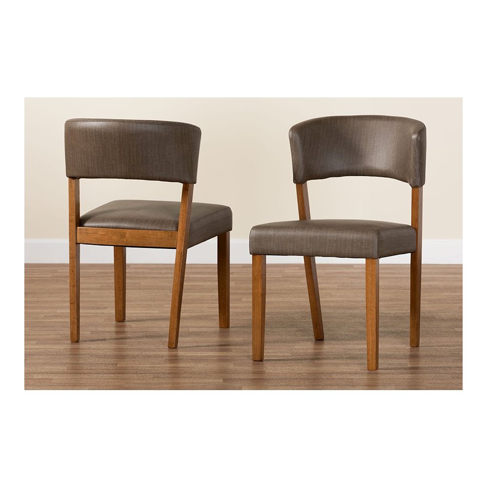 Leather Dining Chairs (Set of 2). Picture 8