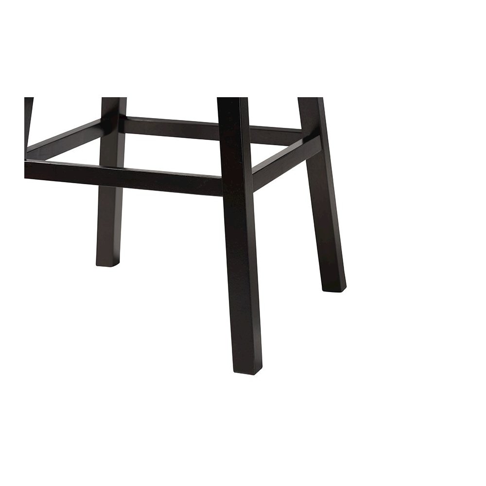 Leather Tufted Swivel Barstool with Nail heads Trim (Set of 2). Picture 5