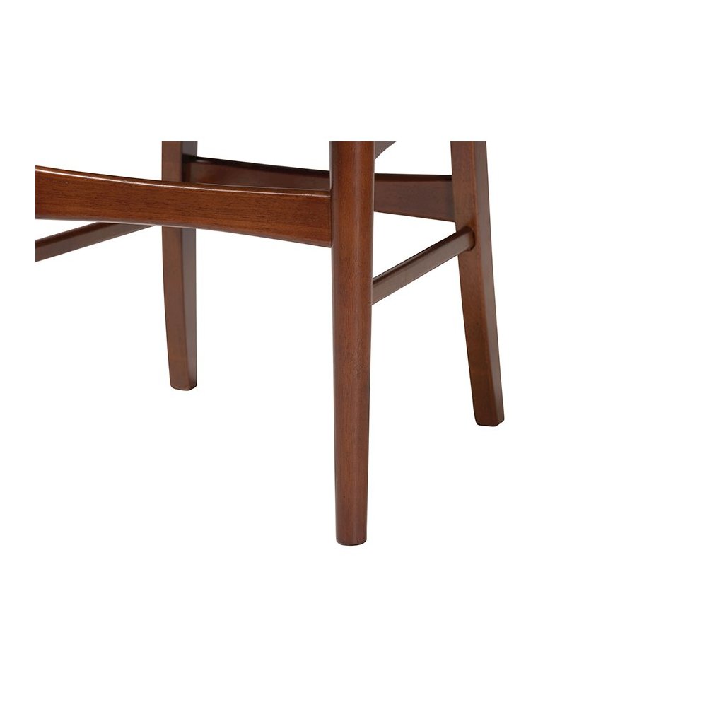 Scandinavian Style Dark Walnut Bent Wood Dining Side Chair (Set of 2). Picture 5