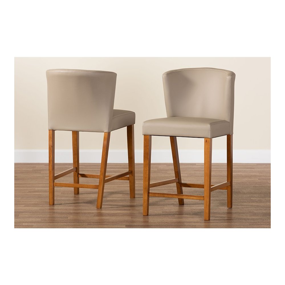 Leather Pub Stool (Set of 2). Picture 8