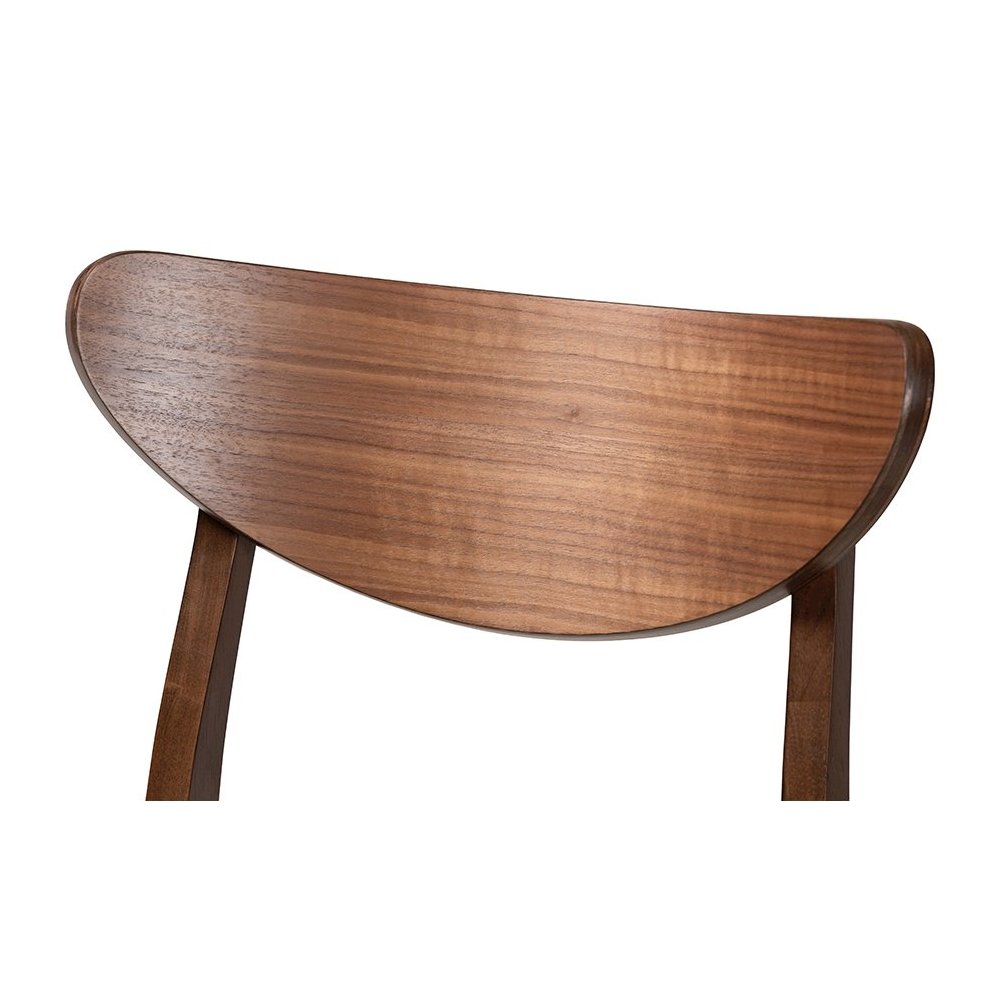 Leather Upholstered Walnut Wood Finishing 24-Inches Counter Stool (Set of 2). Picture 4