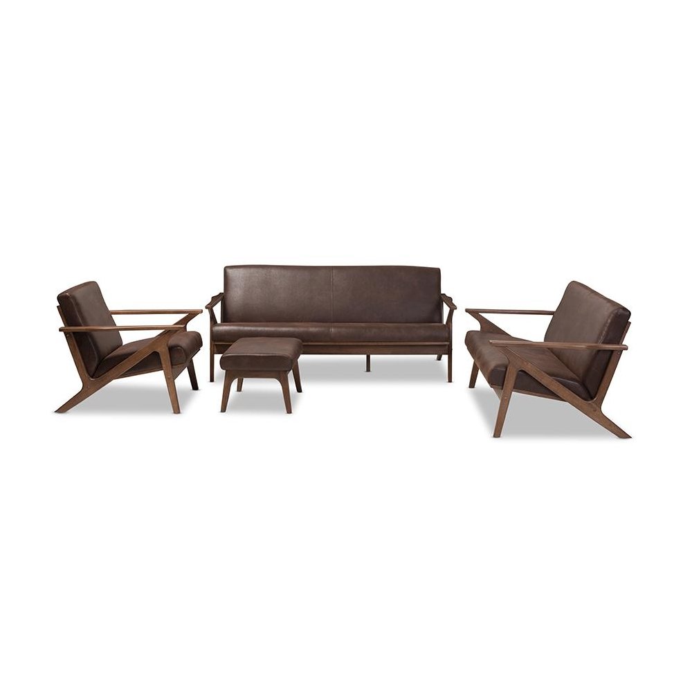 Leather Livingroom Sofa Set. Picture 1