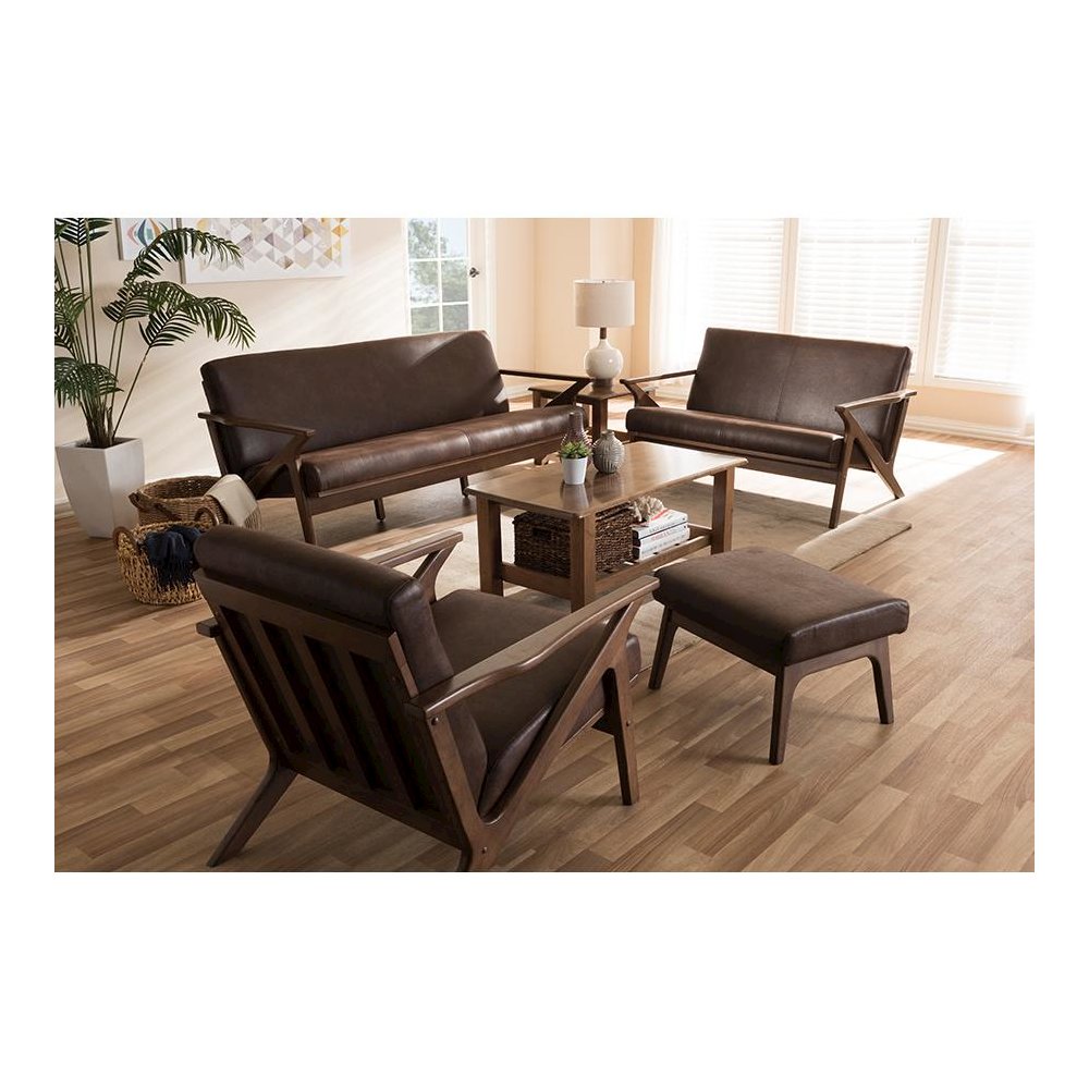 Leather Livingroom Sofa Set. Picture 4