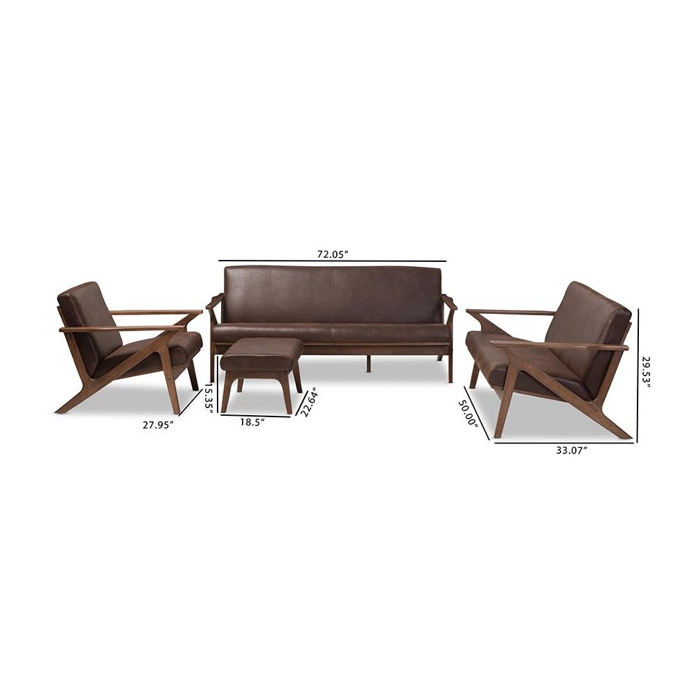 Leather Livingroom Sofa Set. Picture 6