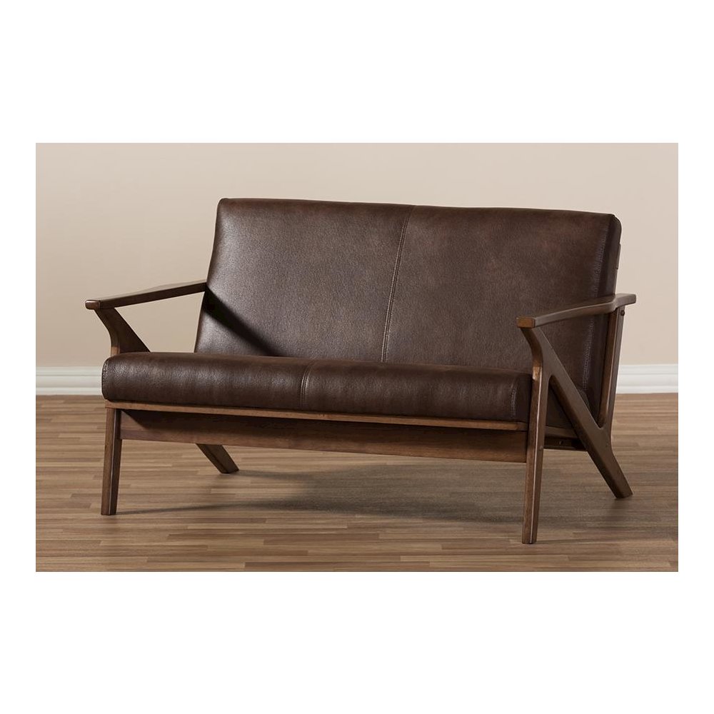 Leather 2-Seater Loveseat. Picture 7