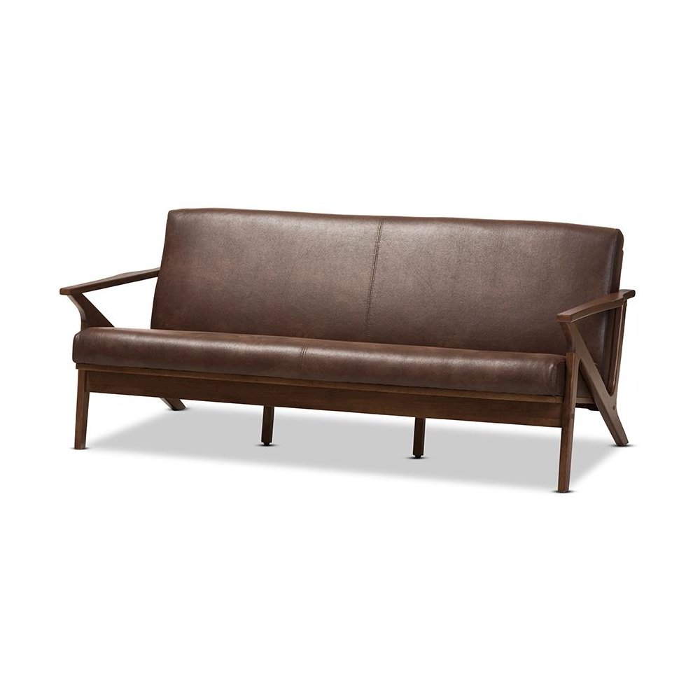 Leather 3-Seater Sofa. Picture 1