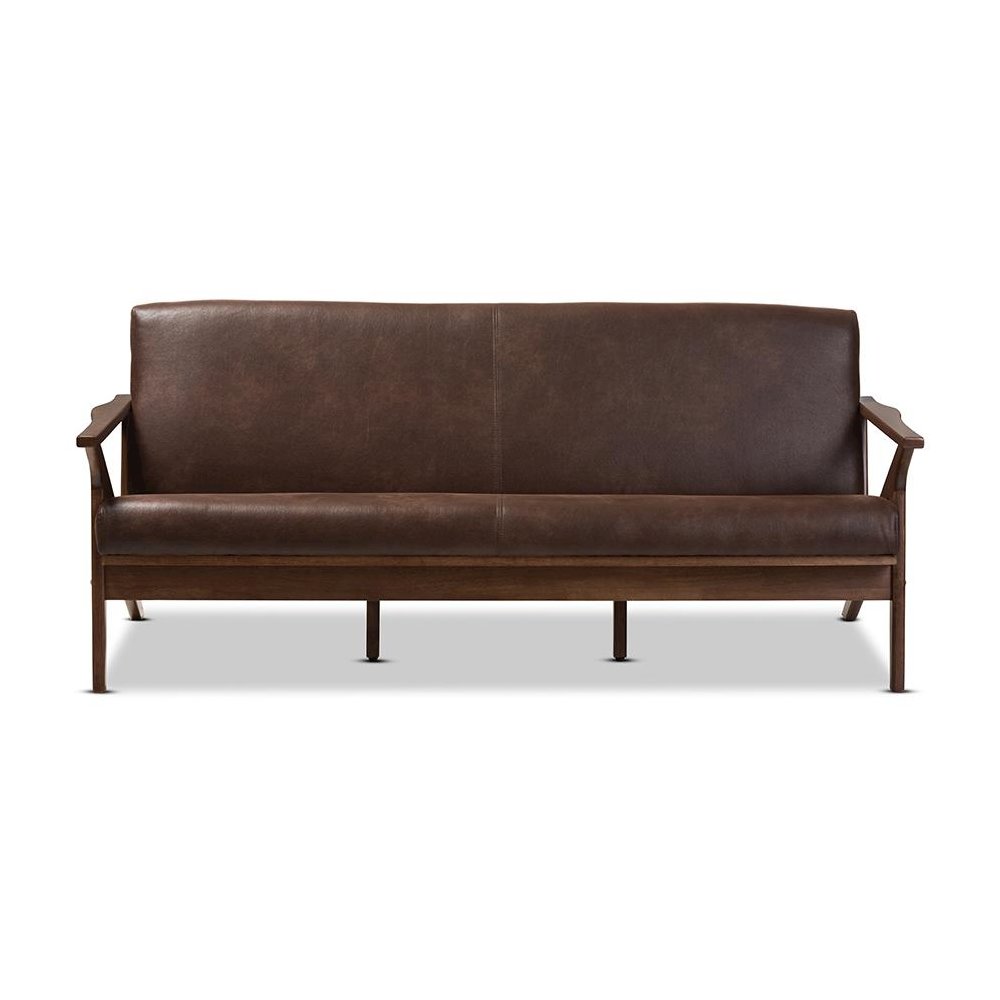 Leather 3-Seater Sofa. Picture 2