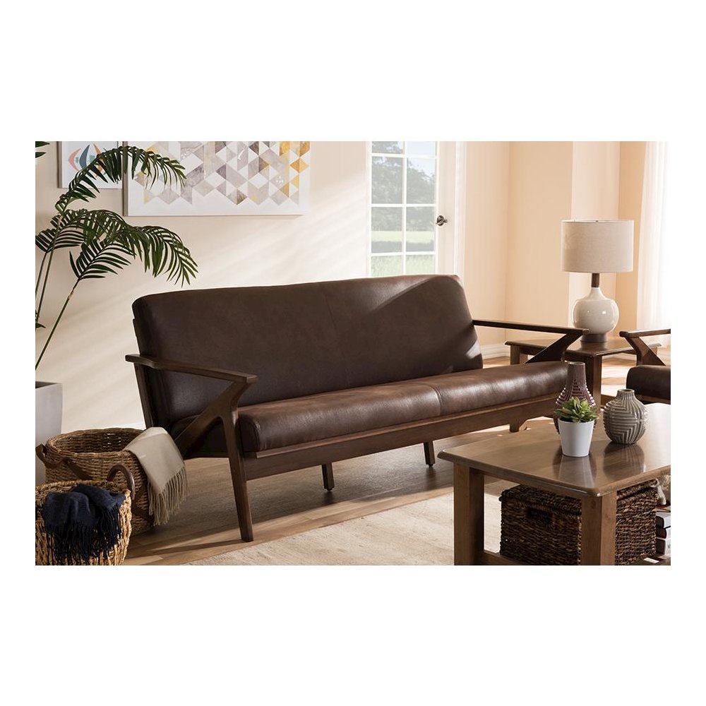 Leather 3-Seater Sofa. Picture 6