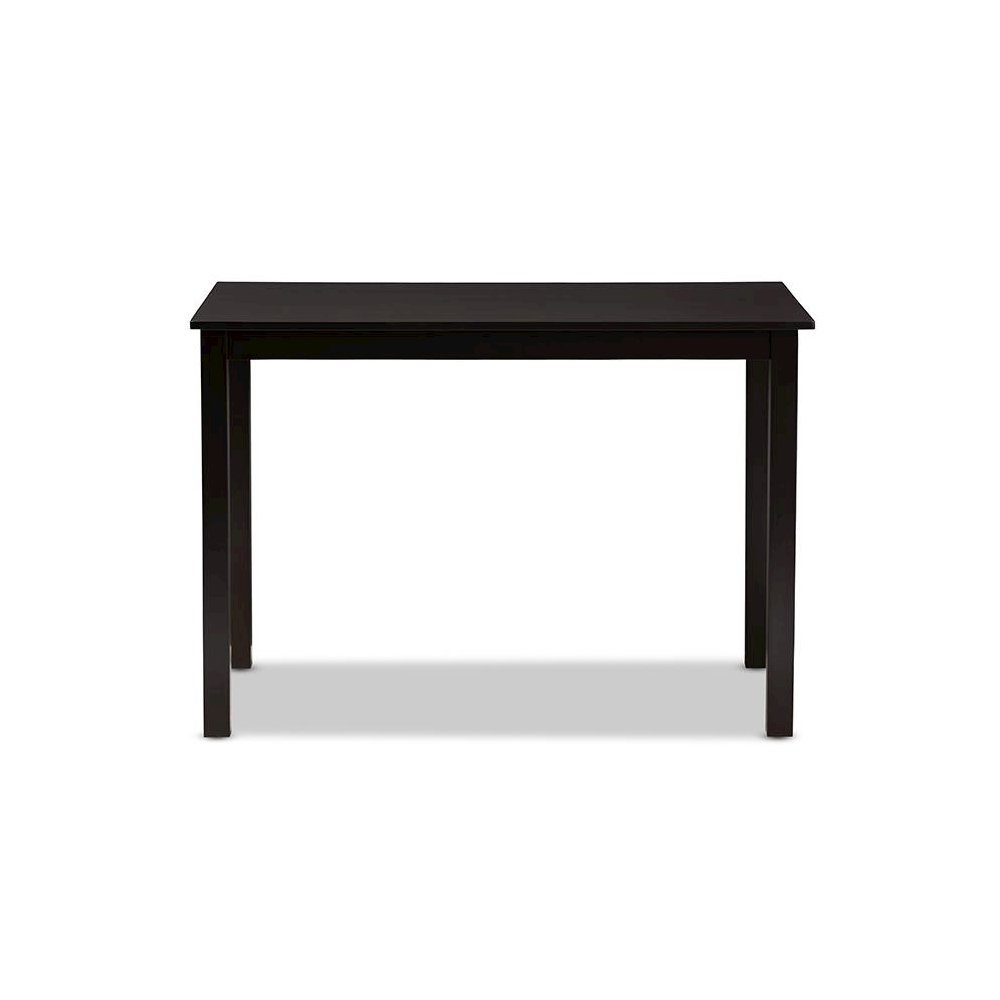 Baxton Studio Eveline Modern Espresso Brown Finished Wood 43-Inch Dining Table. Picture 2