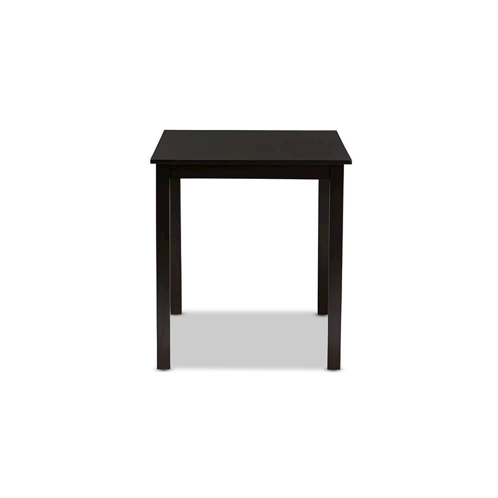Baxton Studio Eveline Modern Espresso Brown Finished Wood 43-Inch Dining Table. Picture 3