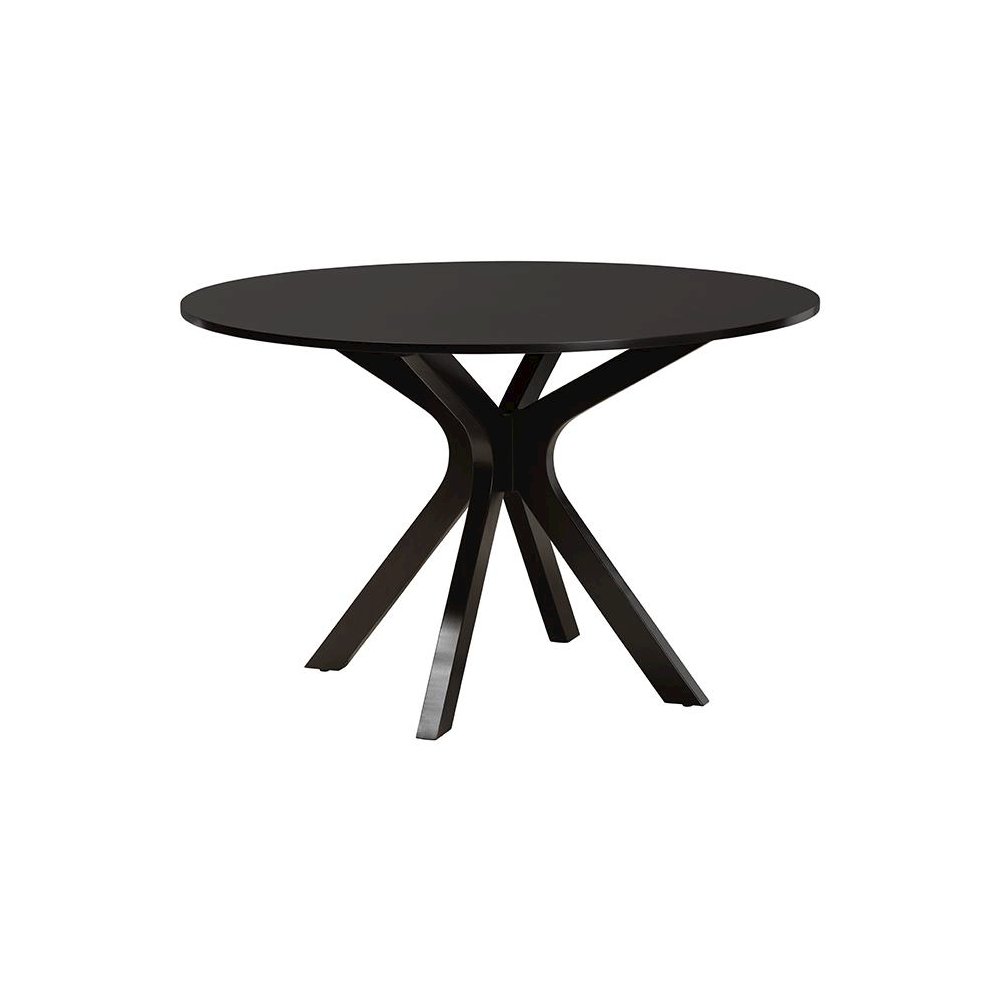 Luise Modern Grey Fabric and Dark Brown Finished Wood 7-Piece Dining Set. Picture 3