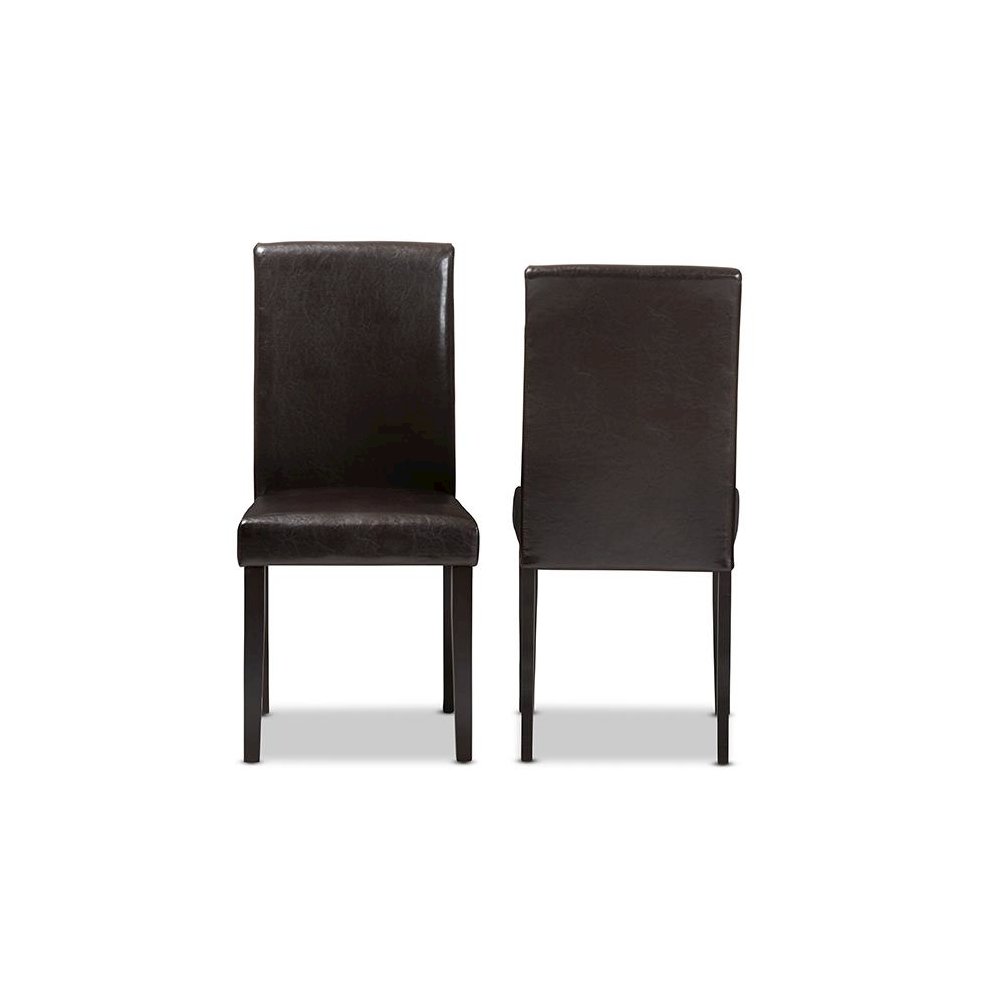 Leather Upholstered Dining Chair (Set of 2). Picture 2