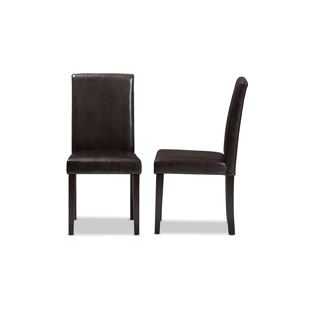 Leather Upholstered Dining Chair (Set of 2). Picture 3