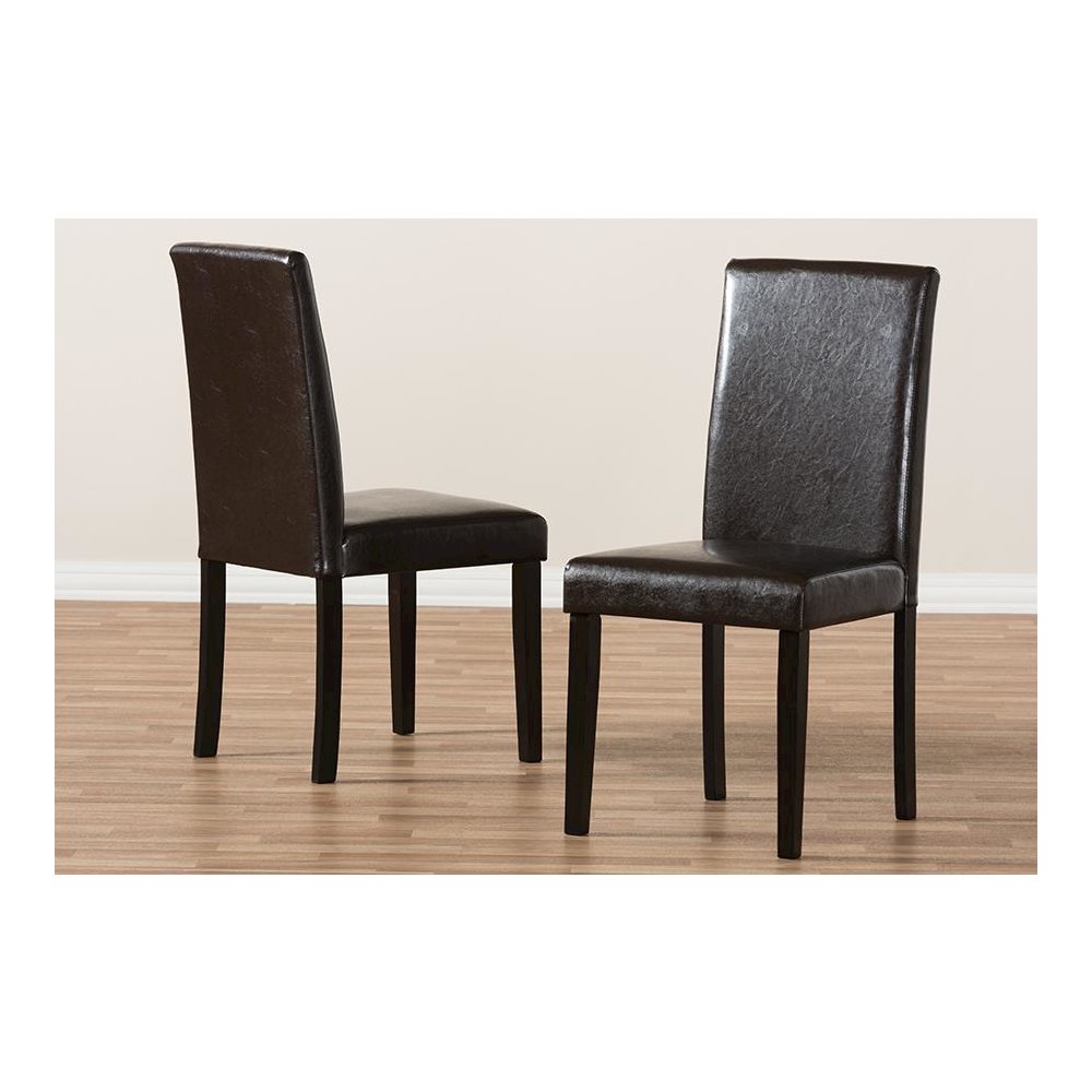 Leather Upholstered Dining Chair (Set of 2). Picture 5