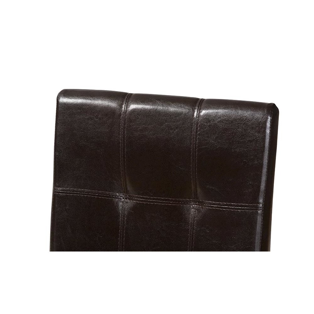 Leather Upholstered Dining Chair (Set of 2). Picture 4