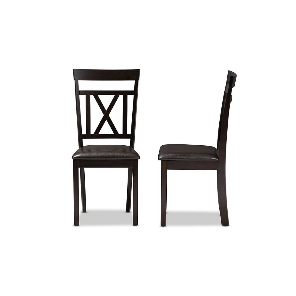 Leather Upholstered Dining Chair (Set of 2). Picture 3