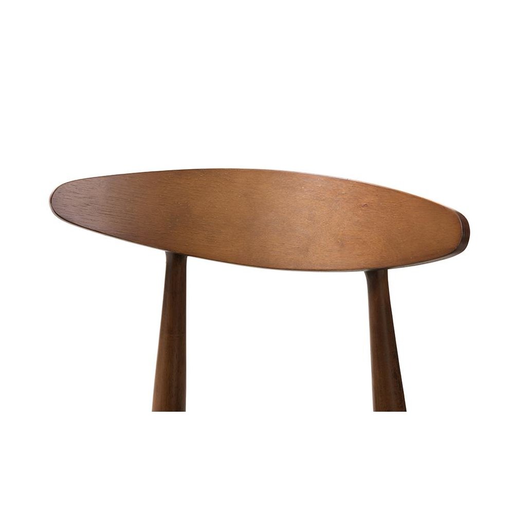 Leather Upholstered Walnut Finished Counter Stool (Set of 2). Picture 4