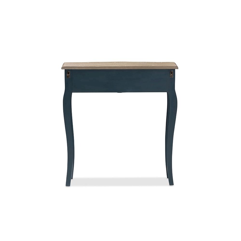 Baxton Studio Mazarine Classic and Provincial Blue Spruce Finished Console Table. Picture 5