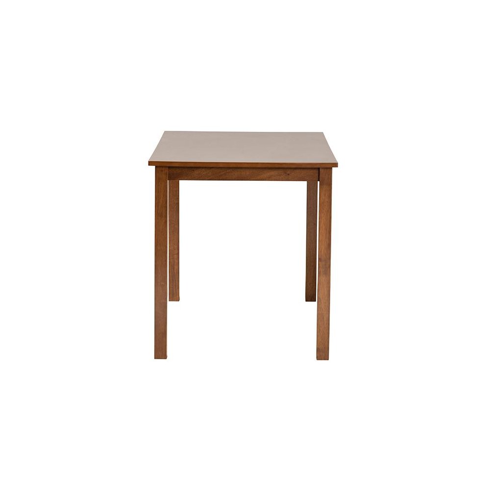 Baxton Studio Eveline Modern Walnut Brown Finished Wood 43-Inch Dining Table. Picture 3