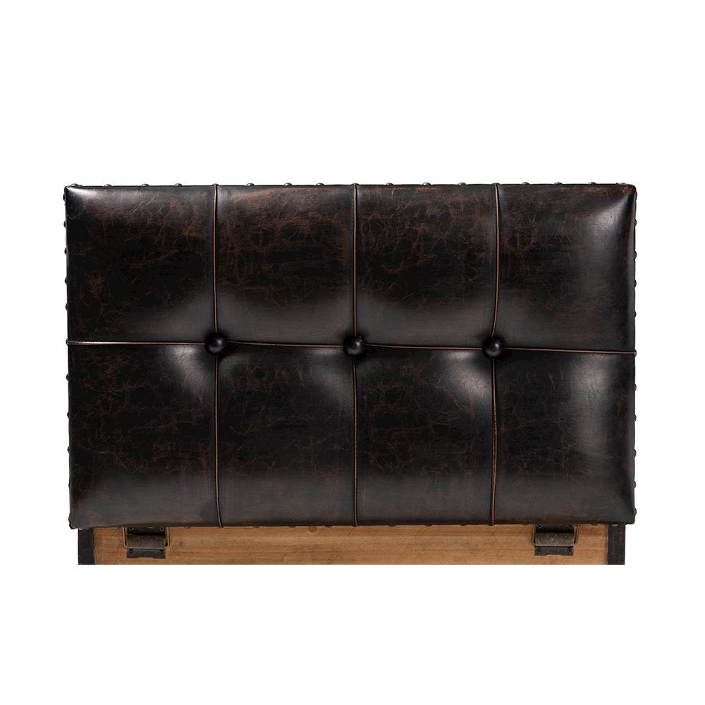 Leather Upholstered 2-Piece Wood Storage Trunk Ottoman Set. Picture 7