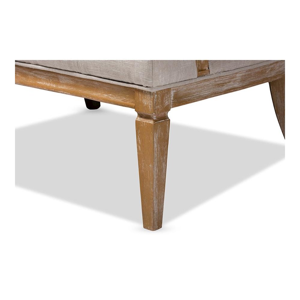 White-Washed Oak Wood Sofa. Picture 7