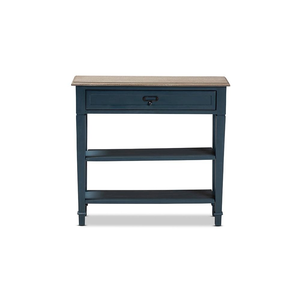 Dauphine French Provincial Blue Spruce Fiinished Wood Accent Console Table. Picture 3