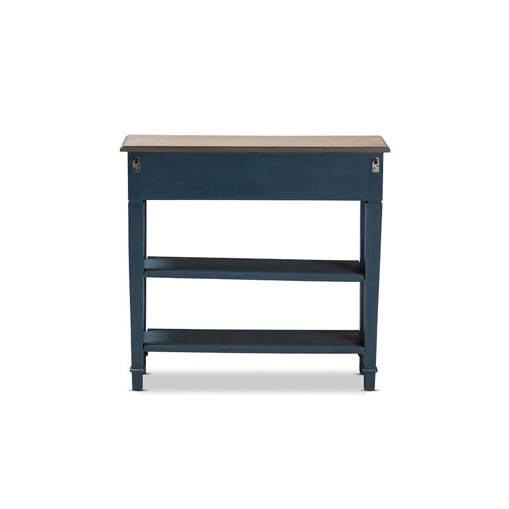 Dauphine French Provincial Blue Spruce Fiinished Wood Accent Console Table. Picture 5