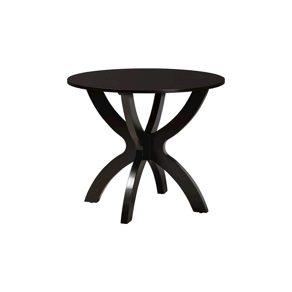 April Modern Grey Fabric and Dark Brown Finished Wood 5-Piece Dining Set. Picture 3