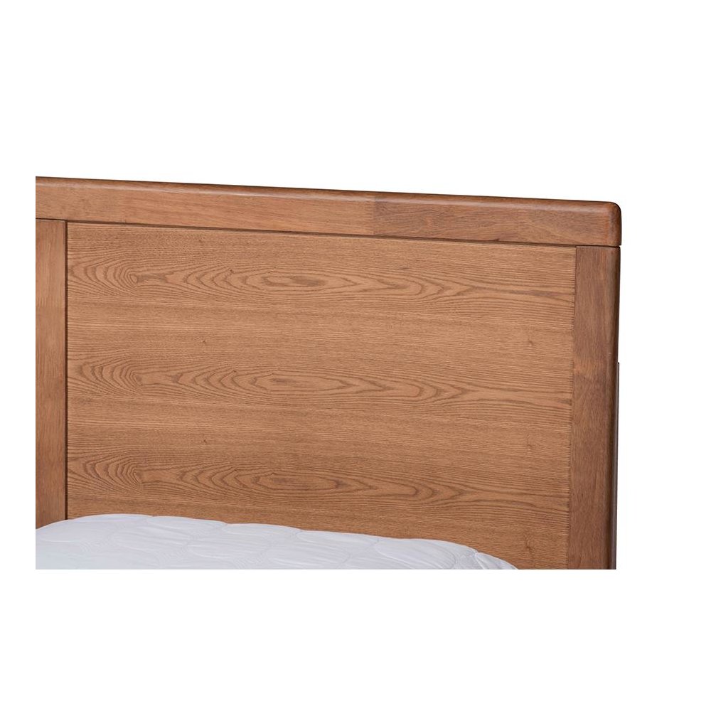Walnut Brown Finished Wood Full Size 3-Drawer Platform Storage Bed. Picture 6