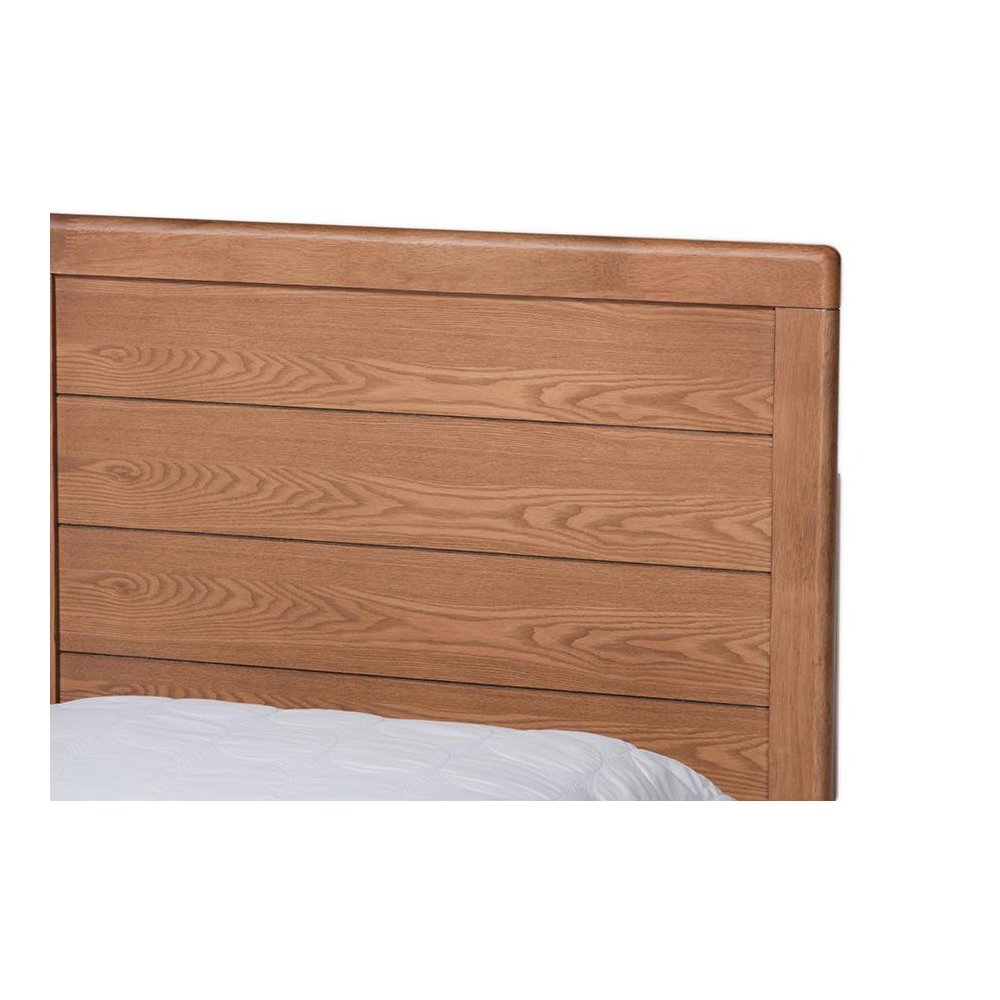 Walnut Brown Finished Wood Full Size 3-Drawer Platform Storage Bed. Picture 6