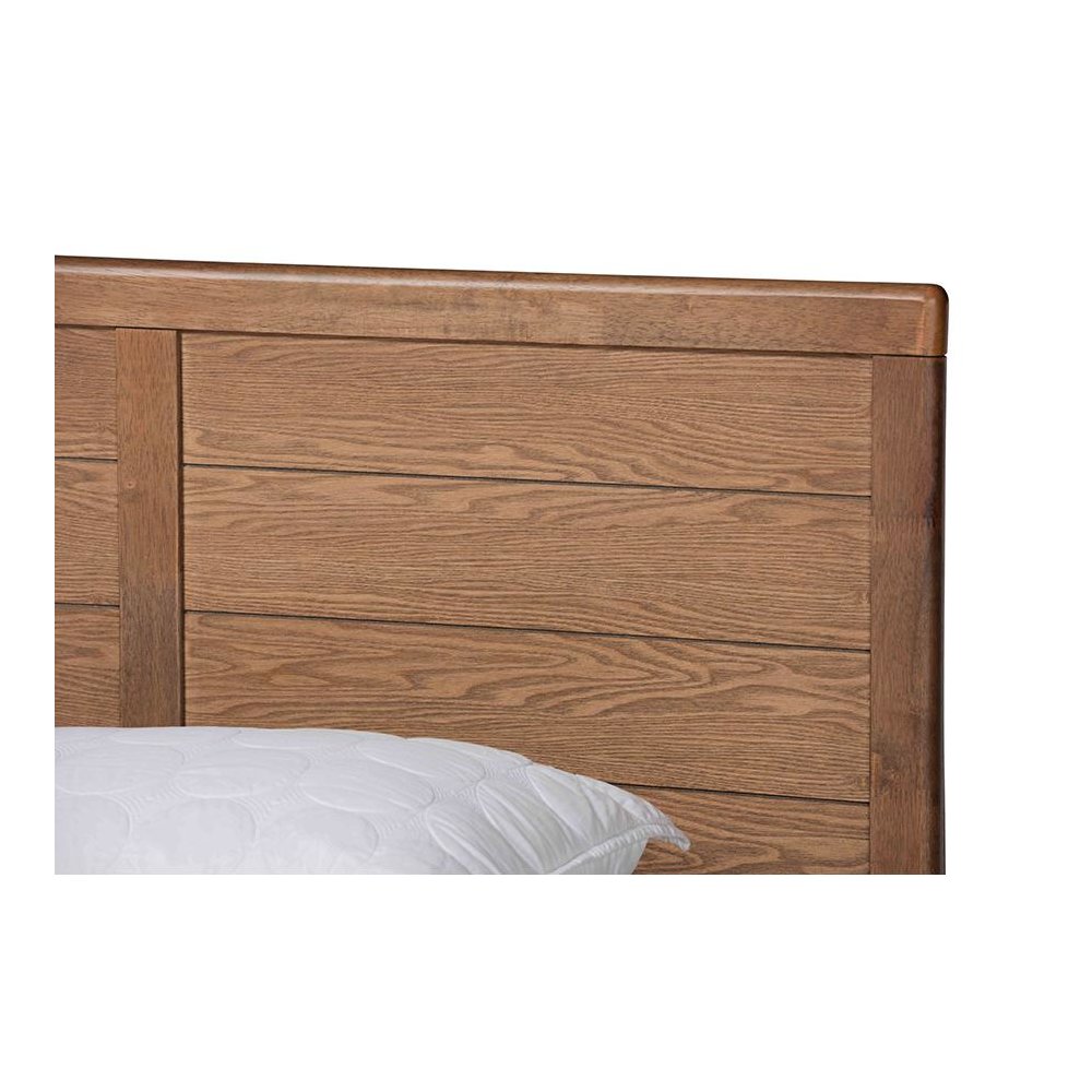 Wood King Size 4-Drawer Platform Storage Bed with Built-In Shelves. Picture 6