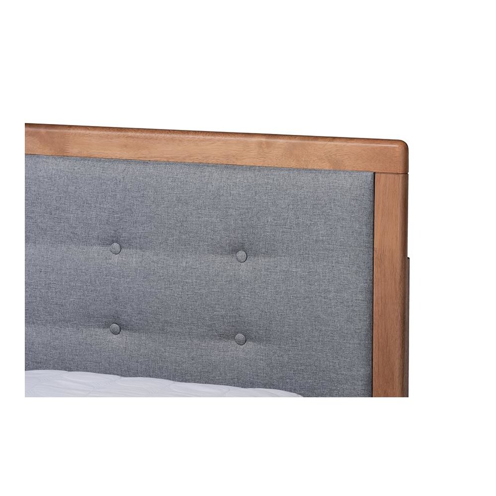 Ash Walnut Brown Finished Wood Full Size 3-Drawer Platform Storage Bed. Picture 6