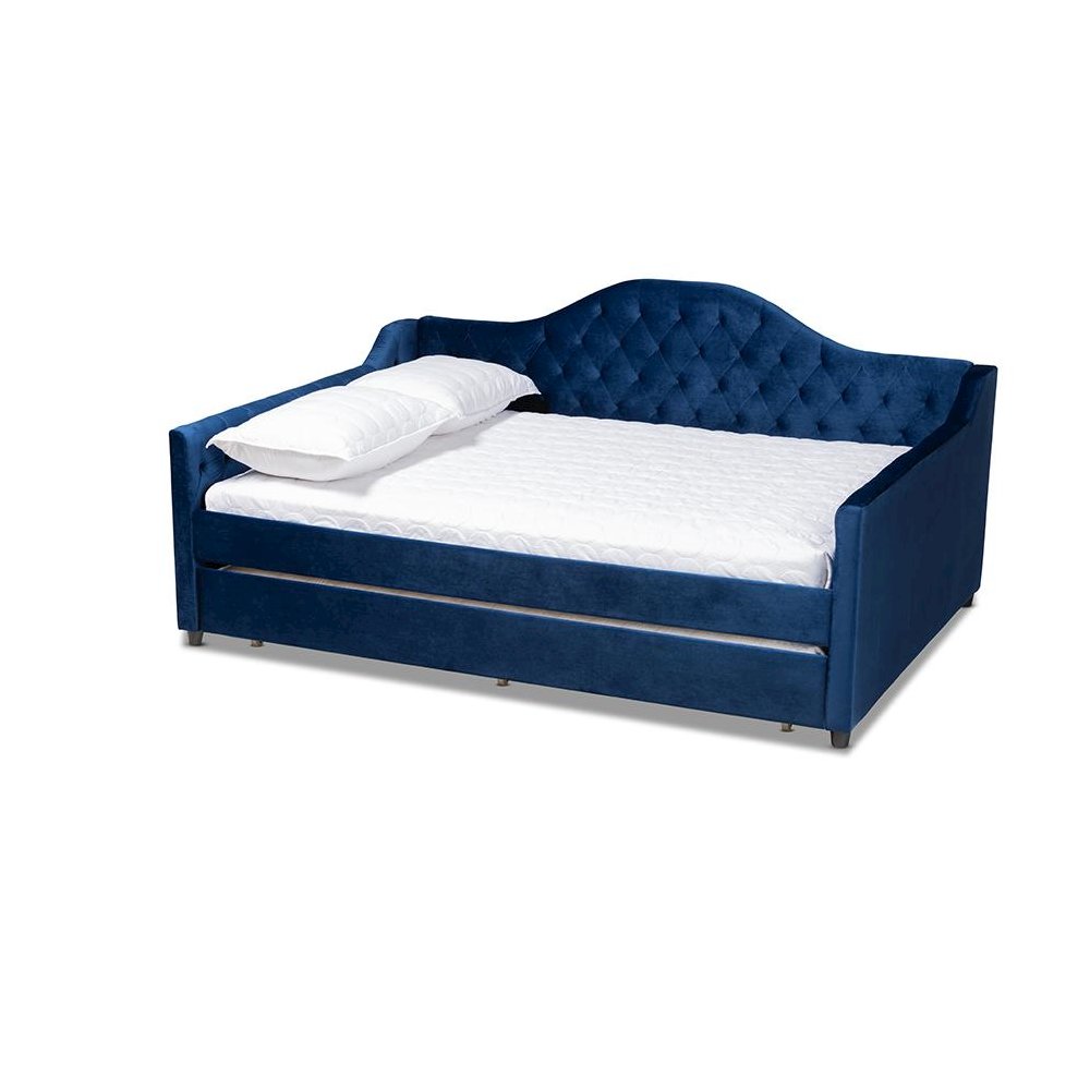 Button Tufted Full Size Daybed with Trundle. Picture 1