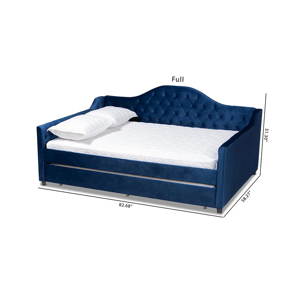 Button Tufted Full Size Daybed with Trundle. Picture 10