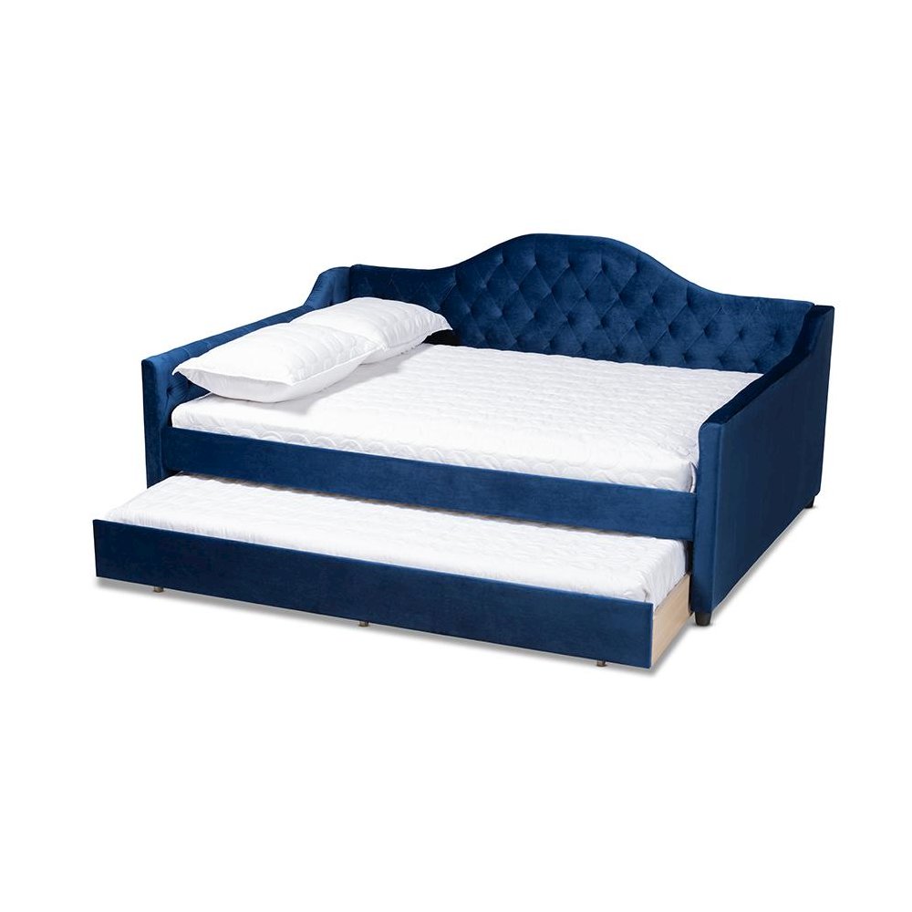 Button Tufted Full Size Daybed with Trundle. Picture 2
