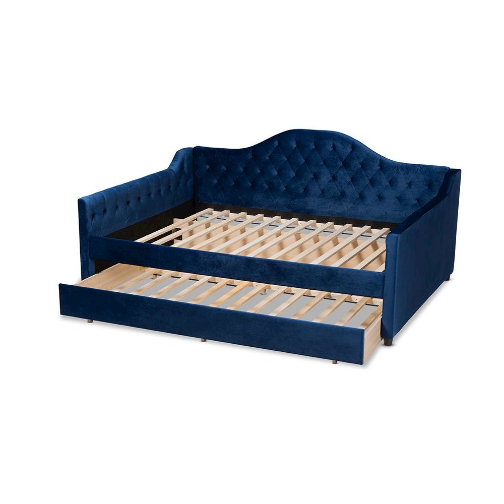 Button Tufted Full Size Daybed with Trundle. Picture 5