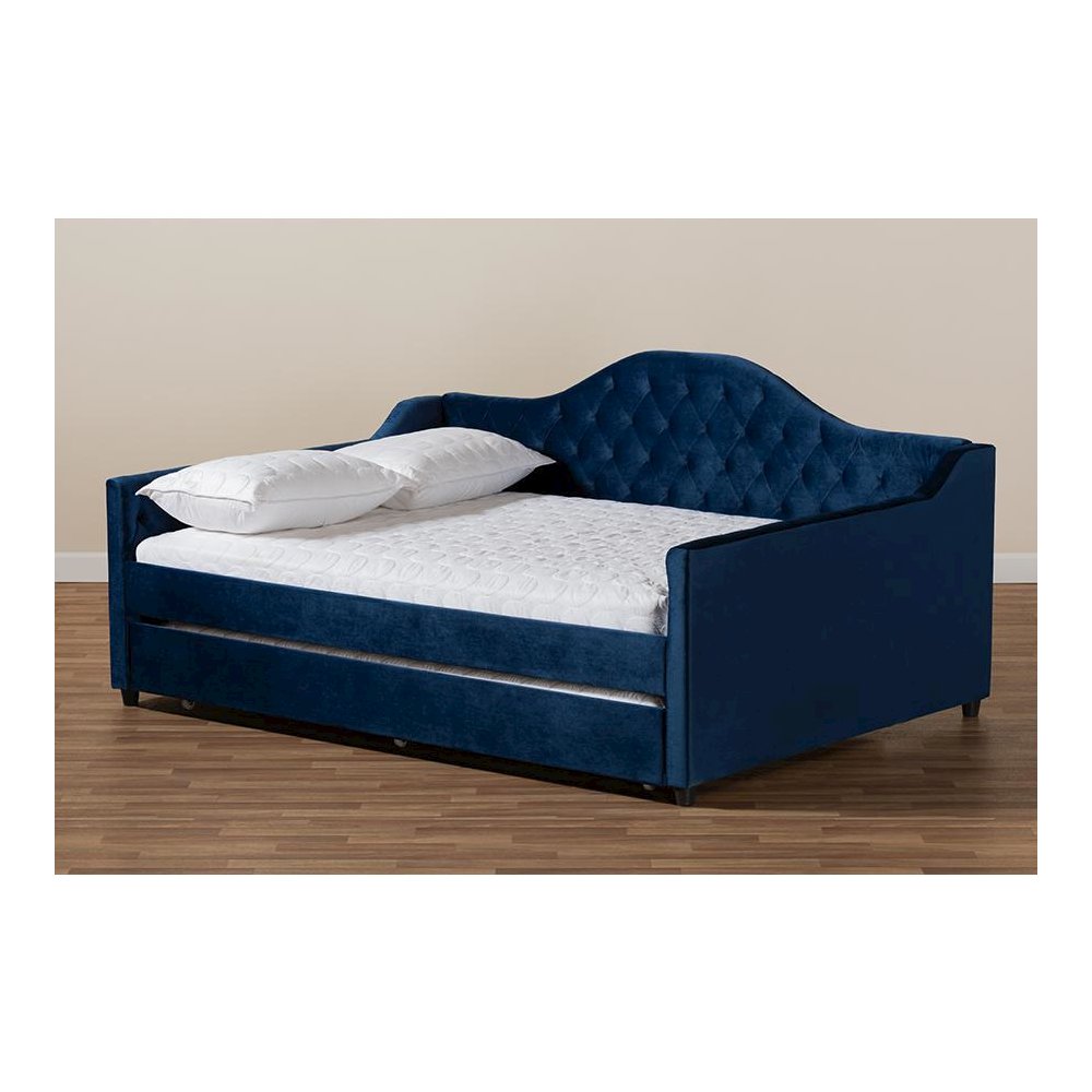 Button Tufted Full Size Daybed with Trundle. Picture 9
