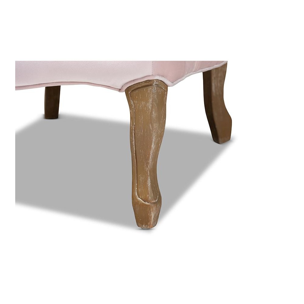 White-Washed Oak Wood Armchair. Picture 6