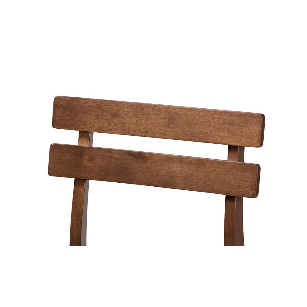Dark Grey Fabric Upholstered Walnut Finished 2-Piece Wood Counter Stool Set. Picture 4