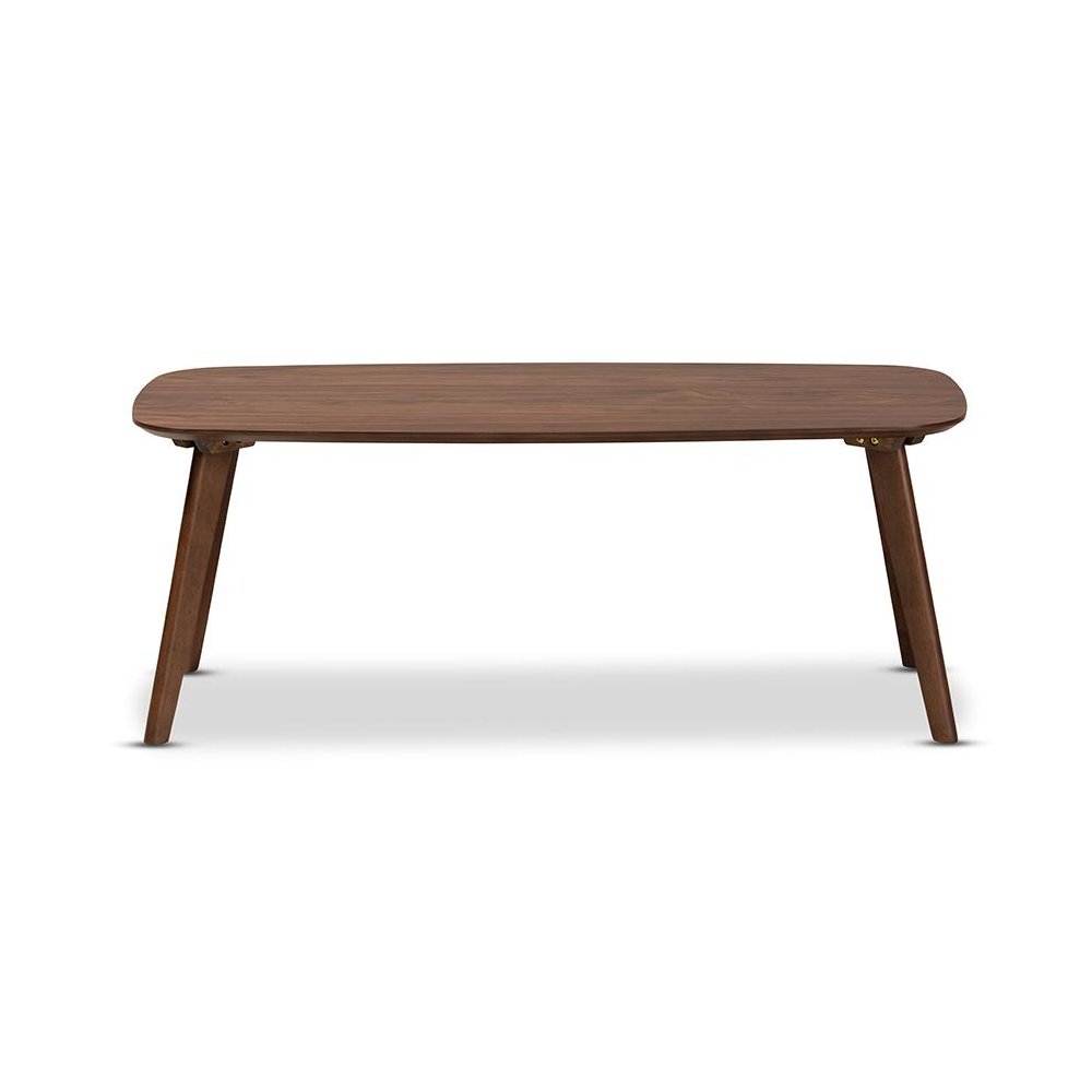Baxton Studio Dahlia Mid-Century Modern Walnut Finished Coffee Table. Picture 2