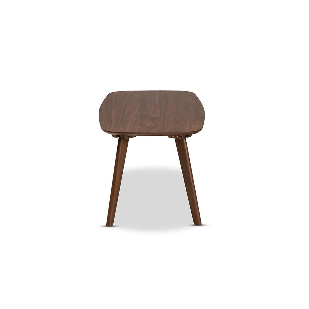 Baxton Studio Dahlia Mid-Century Modern Walnut Finished Coffee Table. Picture 3