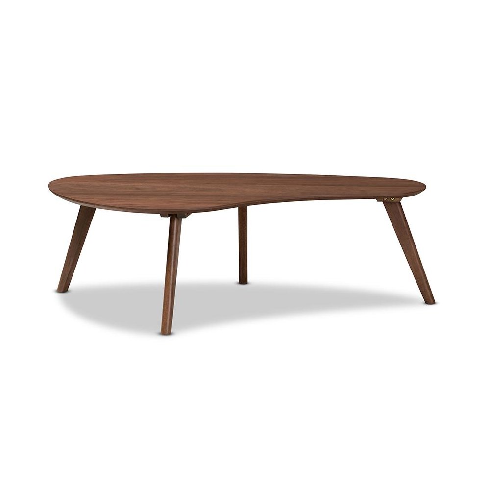 Baxton Studio Scarlette Mid-Century Modern Walnut Finished Coffee Table. Picture 2