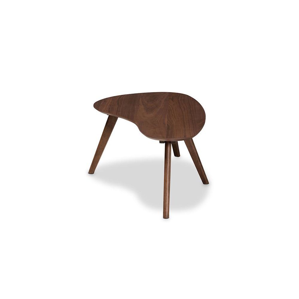 Baxton Studio Scarlette Mid-Century Modern Walnut Finished Coffee Table. Picture 3