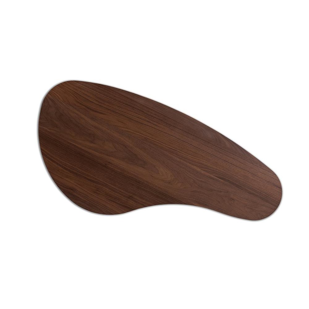 Baxton Studio Scarlette Mid-Century Modern Walnut Finished Coffee Table. Picture 4