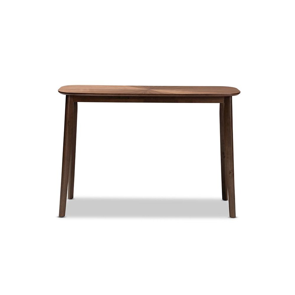 Baxton Studio Wendy Mid-Century Modern Walnut Finished Wood Console Table. Picture 2