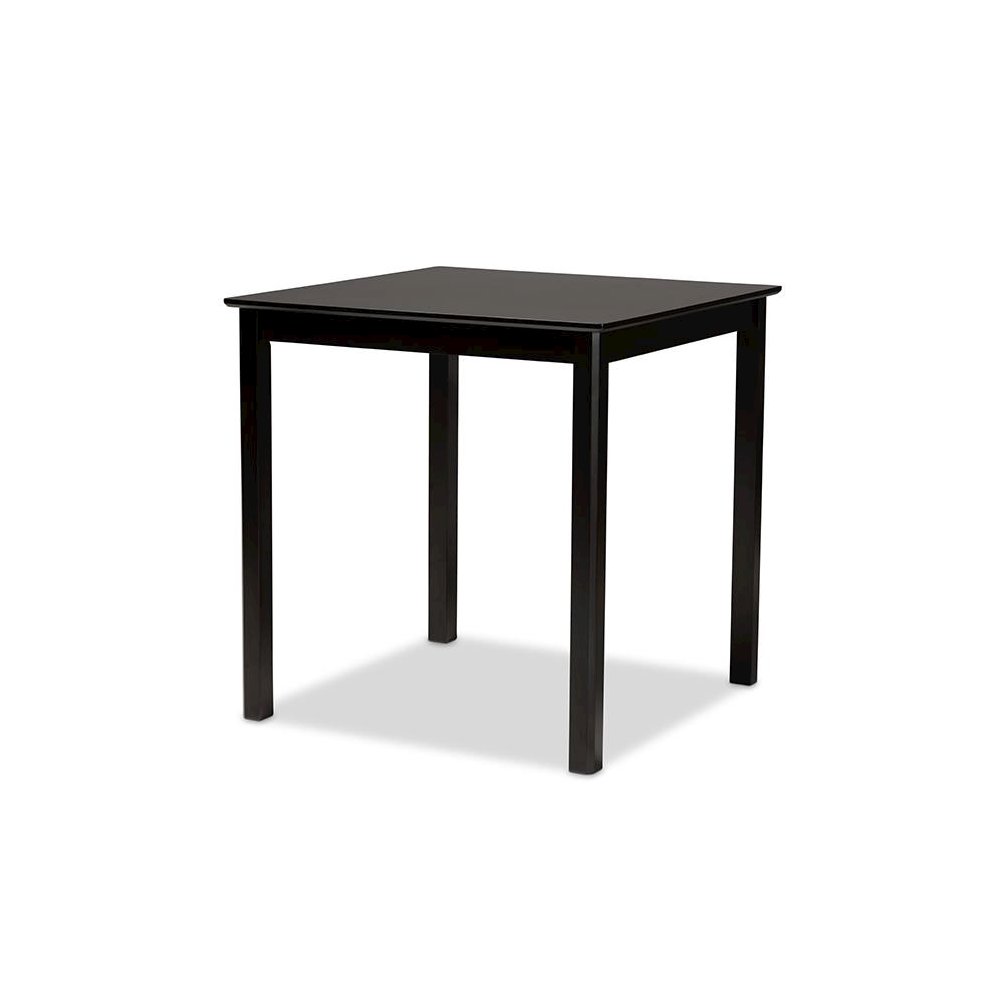 Sand Fabric Upholstered Espresso Brown Finished 5-Piece Wood Pub Set. Picture 2