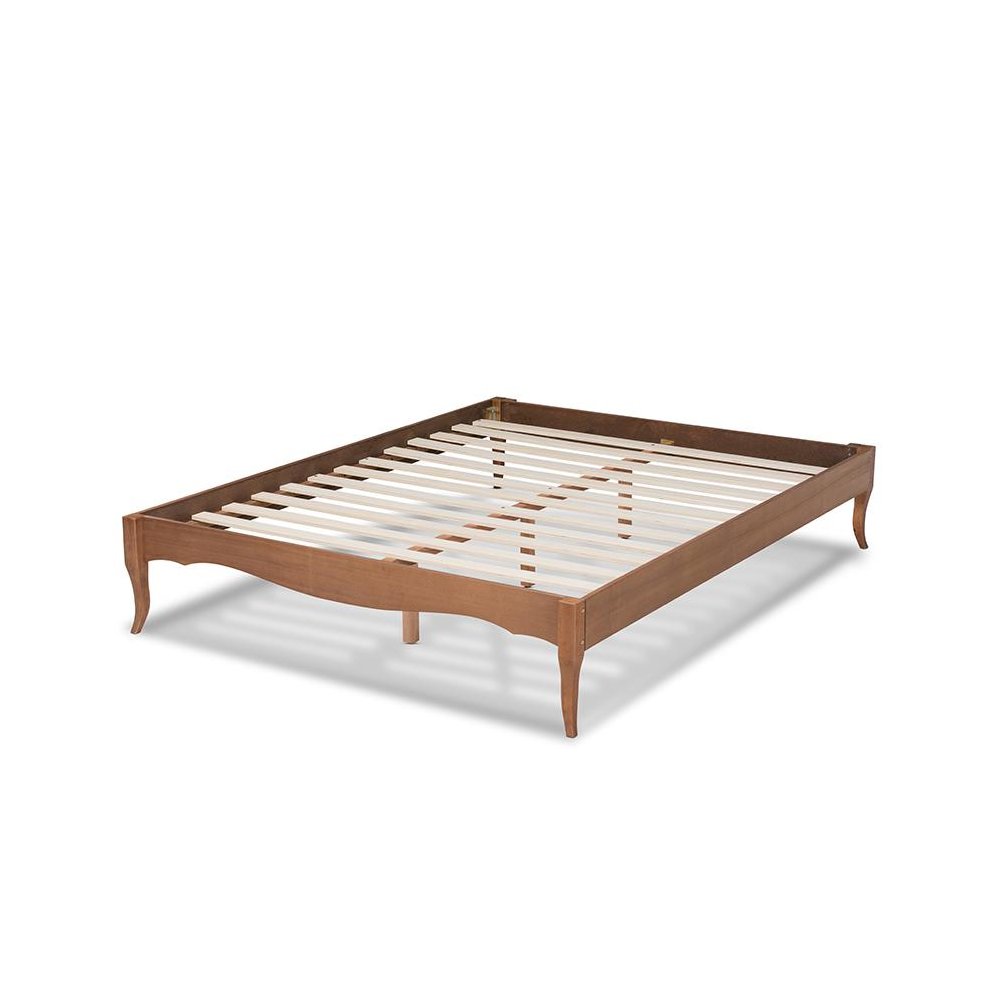 Marieke Vintage French Inspired Ash Wanut Finished Full Size Wood Bed Frame. Picture 3